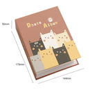 3 PCS 6 Inch 100 Sheets Photo Album 4D Interstitial Album(Cartoon Cat 9201-5)