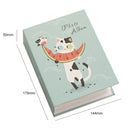 3 PCS 6 Inch 100 Sheets Photo Album 4D Interstitial Album(Eat Melon cat 9201-5)