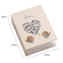 3 PCS 6 Inch 100 Sheets Photo Album 4D Interstitial Album(Lovebirds-10)