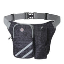 Outdoor Running Sports Nylon Waist Bag Cycling Mountaineering Water Bottle Bag(Black)
