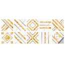 2 Sets Geometric Pattern Staircase Wall Tile Sticker Kitchen Stove Water And Oil Proof Stickers, Specification: M: 15x15cm(HT-015 Platinum)
