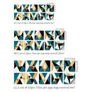 2 Sets Geometric Pattern Staircase Wall Tile Sticker Kitchen Stove Water And Oil Proof Stickers, Specification: M: 15x15cm(HT-014 Light Gold)