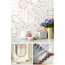 2 Sets Geometric Pattern Staircase Wall Tile Sticker Kitchen Stove Water And Oil Proof Stickers, Specification: M: 15x15cm(HT-011 Copper)