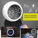X10 Multifunctional Bluetooth Speaker LED Night Light Alarm Clock Bluetooth Speaker, Support TF Card & AUX & FM Radio, Specification: UK Plug(White)