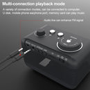 M9 Wireless Bluetooth Speaker Multifunctional Desktop Alarm Clock Support TF Card & U Disk & AUX UK Plug(White)