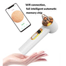 3 Millon Pixels 20 Times Magnification Intelligent Wireless Visualization Blackhead Meter Electric Pore Removal Machine,Styel: With Cold/Hot Compress (White)