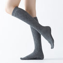 Medium Yoga Socks Warm Five-Finger Socks Non-Slip Pile Socks, Size: One Size(Dark Gray)