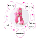 Yoga Five-Finger Socks Open-Toe Lace-Up Dance Socks Particle Non-Slip Socks, Size: One Size(Black)