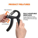 5 In 1 Counting Grip Device Fitness Adjustment Grip Device Finger Trainer Set(Orange)