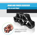 5 In 1 Counting Grip Device Fitness Adjustment Grip Device Finger Trainer Set(Orange)