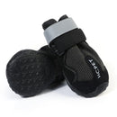 HCPET Dog Non-Slip Wear-Resistant Rain Boots Pet Outdoor Waterproof Shoes, Size: 5(Black)