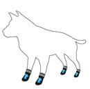 HCPET Dog Non-Slip Wear-Resistant Rain Boots Pet Outdoor Waterproof Shoes, Size: 5(Blue)