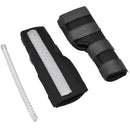 Pet Knee Pads Dog Leg Guards Pet Protective Gear Surgery Injury Sheath, Size: S( HJ28 Reflective With Support Bar Black)