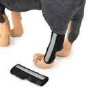 Pet Knee Pads Dog Leg Guards Pet Protective Gear Surgery Injury Sheath, Size: S( HJ28 Reflective With Support Bar Black)