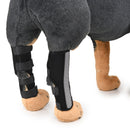 Pet Knee Pads Dog Leg Guards Pet Protective Gear Surgery Injury Sheath, Size: S( HJ28 Reflective With Support Bar Black)