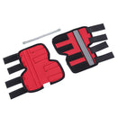 Pet Knee Pads Dog Leg Guards Pet Protective Gear Surgery Injury Sheath, Size: L(HJ29 Reflective With Support Bar Red)