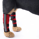 Pet Knee Pads Dog Leg Guards Pet Protective Gear Surgery Injury Sheath, Size: L(HJ29 Reflective With Support Bar Red)
