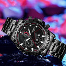 FNGEEN 5757 Men Waterproof Sports Fashion Stainless Steel Watch(White Net White Shell White Surface)