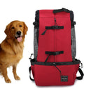 Ventilated And Breathable Washable Pet Portable Backpack, Size: XL(Red)