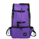 Ventilated And Breathable Washable Pet Portable Backpack, Size: XL(Taro Purple)