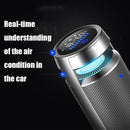 C360 Aluminum Alloy Negative Ion Car Cup Holder Type Deodorizing Air Purifier