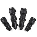 SULAITE GT-010 Off-Road Riding Pulley Knee Pads Elbow Pads Anti-Fall Anti-Vibration Sports Protector Gear(Black)