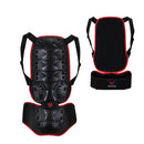 SULAITE GT-203 Spine And Back Protection Anti-Impact Cycling Skating Skiing Outdoor Sports Protective Gear(Black Red)