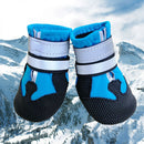 Wear-Resistant Non-Slip & Waterproof Pet Shoe Covers Medium And Large Dog Shoes(L Lake Blue)
