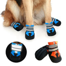 Wear-Resistant Non-Slip & Waterproof Pet Shoe Covers Medium And Large Dog Shoes(L Lake Blue)