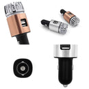 JO-6291 Negative Ion Car Sterilizing Air Purifier Mobile Phone High-Speed Charging Dual USB Cigarette Lighter(Tyrant Gold)