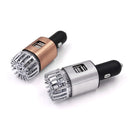 JO-6291 Negative Ion Car Sterilizing Air Purifier Mobile Phone High-Speed Charging Dual USB Cigarette Lighter(Mysterious Silver)