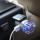 JO-6291 Negative Ion Car Sterilizing Air Purifier Mobile Phone High-Speed Charging Dual USB Cigarette Lighter(Mysterious Silver)