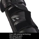 SULAITE Anti-Seismic Competition Outdoor Sports Strong Shell Protective Gear, Specification: Free Size(Black Knee Pads+Elbow Pads)