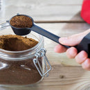 5 PCS Cartoon Giraffe Shape Coffee Spoon Coffee Bean Powder Quantitative Spoon Metering Plastic Spoon(Black)