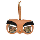 Cute And Funny PU Sunglasses Case Portable Glasses Case With Hanging Buckle, Colour: Honey Brown Fox (Brown)