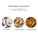 2 PCS Stainless Steel Oyster Plate Western Restaurant Kitchen Tableware Round Seafood Oyster Plate