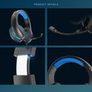 J10 Wired Gaming Headset Gaming Luminous Headset(Black Red)