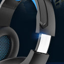 J10 Wired Gaming Headset Gaming Luminous Headset(Black Red)