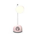 Colorful Table Lamp Bedroom Desk Folding Clip Lamp(Pink)