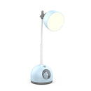 Colorful Table Lamp Bedroom Desk Folding Clip Lamp(Light Blue)