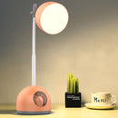 Colorful Table Lamp Bedroom Desk Folding Clip Lamp(Orange)
