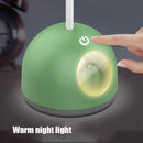Colorful Table Lamp Bedroom Desk Folding Clip Lamp(Green)