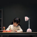 Colorful Table Lamp Bedroom Desk Folding Clip Lamp(Light Blue)