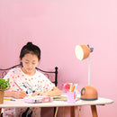 Colorful Table Lamp Bedroom Desk Folding Clip Lamp(Light Blue)