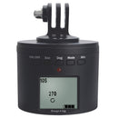 Suptig RSX-350 360 Degree Panoramic-Head Power-driven Time Lapse Stabilizer Tripod Adapter Turntable Mount for GoPro HERO9 /8 /7 /6 /5 /5 Session /4 Session /4 /3+ /3 /2 /1, Xiaoyi and Other Action Cameras