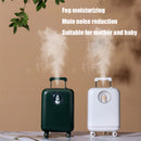 Luggage Humidifier USB Mini Suitcase Snowman Air Humidifier(White)
