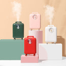 Luggage Humidifier USB Mini Suitcase Snowman Air Humidifier(White)