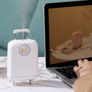 Luggage Humidifier USB Mini Suitcase Snowman Air Humidifier(White)