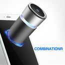 K04 Colorful Car Charger USB Car Negative Ion Air Purifier(Black)