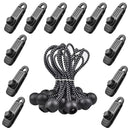 10 PCS Outdoor Camping Canopy Windproof Clip Tent Additional Pull Point Plastic Clip Rainproof Tarp Fixing Clip, Colour: B Clip + Bouncy Ball